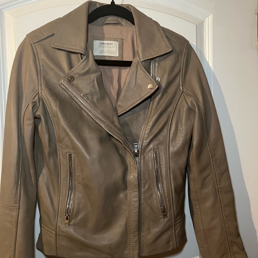 Zara leather jacket